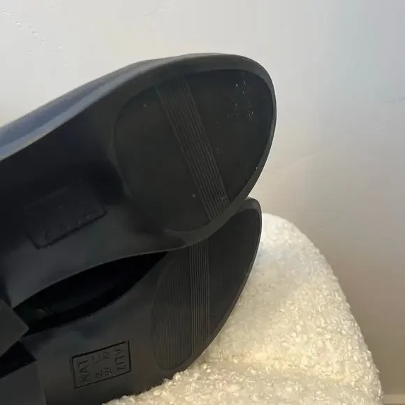 Naturalizer Sahara Black Tall Vegan Leather Boots size 8M - Picture 8 of 9